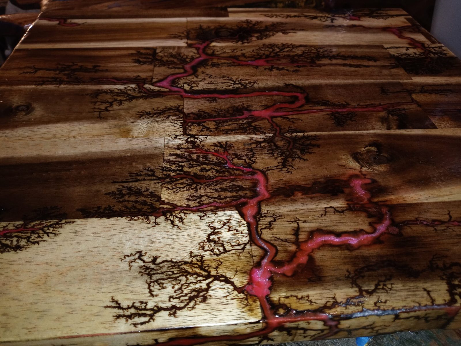 Red Lichtenberg Top